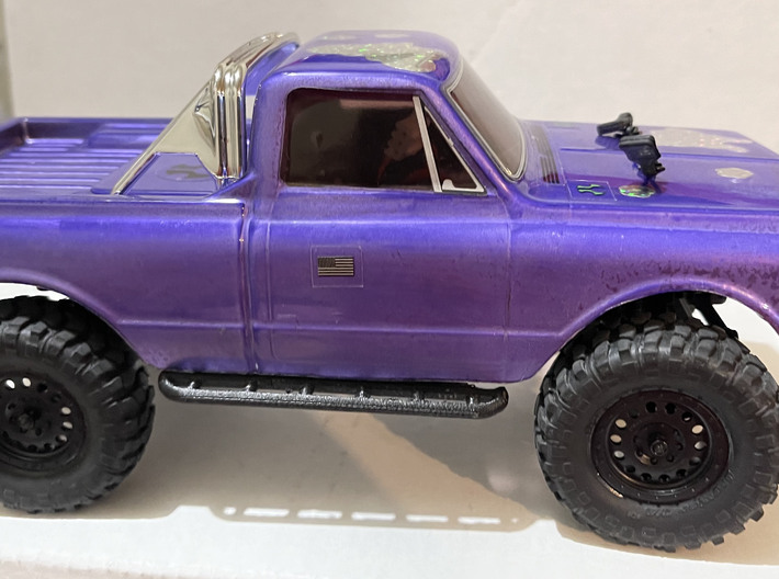 Sliders / Trays for SCX24 Chevy C10 Body 3d printed FDM Prototype Print.  Shapeways will be cleaner....