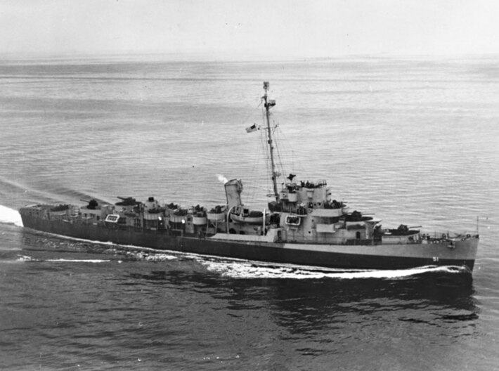 Nameplate USS Buckley DE-51 3d printed Buckley-class destroyer escort USS Buckley DE-51.