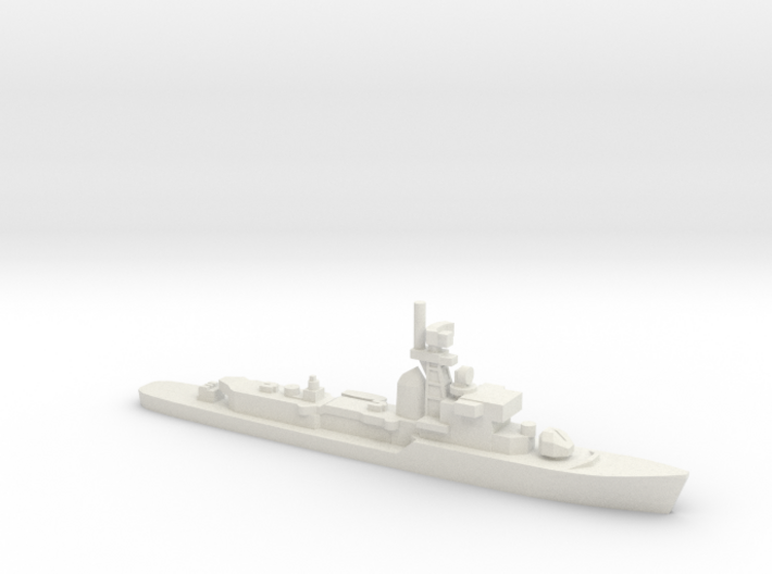 Gneisenau class (Type 138) Frigate, 1/1800 3d printed