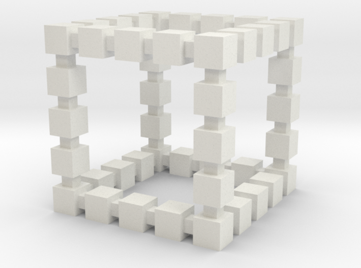 Blocky Cube 3d printed