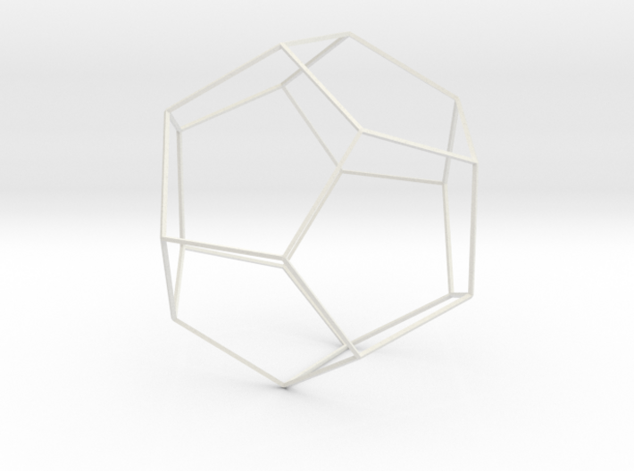 Dodecahedron Wireframe Thin 3d printed 