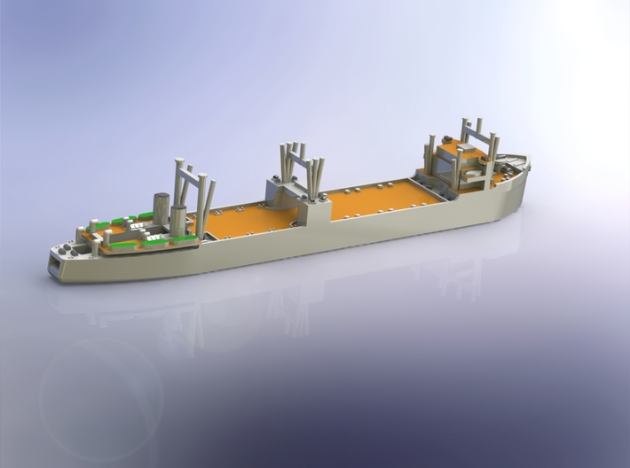 IJN Tonan Maru Auxiliary Oiler 1/2400 3d printed 
