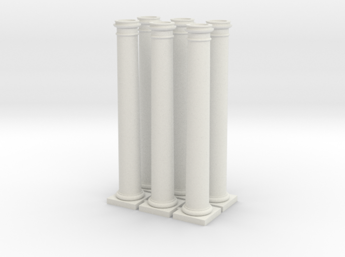 6 columns 75mm high 3d printed