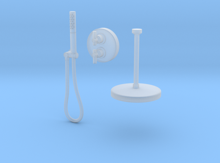 Shower Set- Bar Style Sprayer With Duo Lever 3d printed