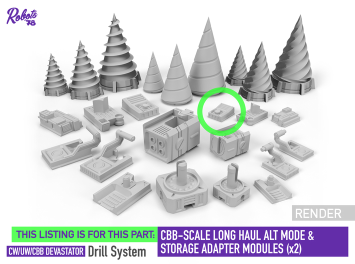 Long Haul CBB x2 [Devastator Drill System] 3d printed 