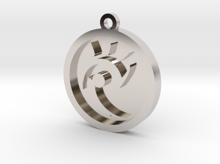 Gwendolyn’s Wartlop Glyph Pendant 3d printed One of the highest quality materials in the world, and great for jewelry that lasts a lifetime. Perfect for everyday wear and able to be cleaned and polished again and again, back to its original perfect shine, or even refinished for a new look.