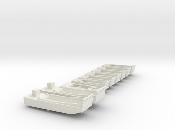 1/400 Scale Landing Craft Set 3d printed