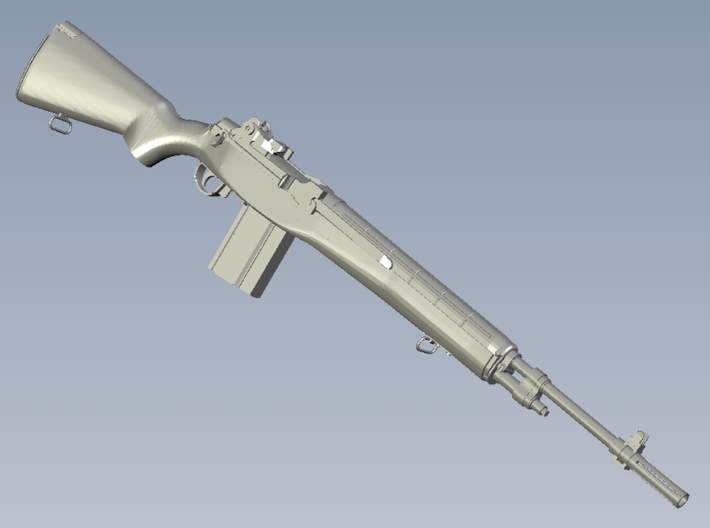 1/6 scale Springfield Armory M-14 rifles x 3 3d printed 
