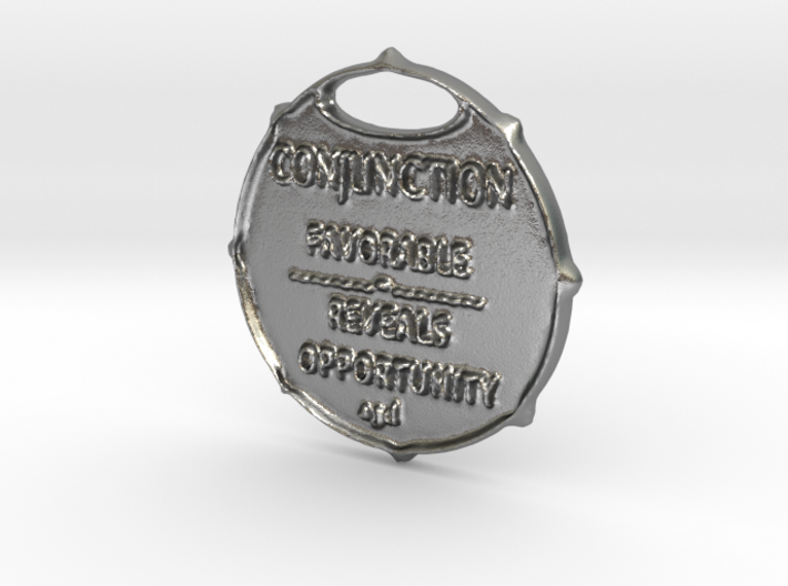 CONJUNCTION-a3dastrologycoin- 3d printed CONJUNCTION-a3dastrologycoin-