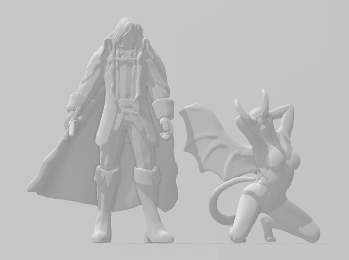 Charming Succubus miniature model fantasy game dnd 3d printed 