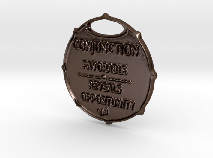 CONJUNCTION-a3dastrologycoin- 3d printed CONJUNCTION-a3dastrologycoin-