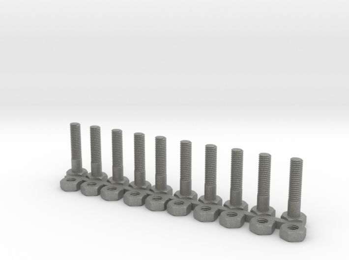 Screws and nuts 3d printed This is a render not a picture
