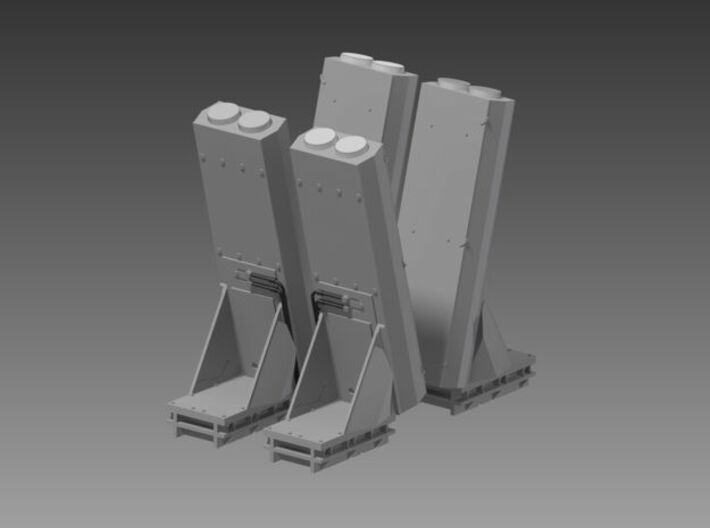 Nulka active missile decoy launchers 1/96 3d printed