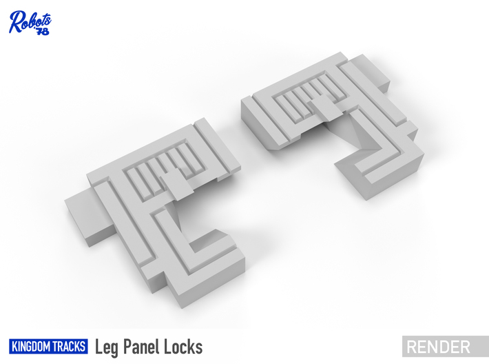 Kingdom Tracks Leg Panel Locks 3d printed 