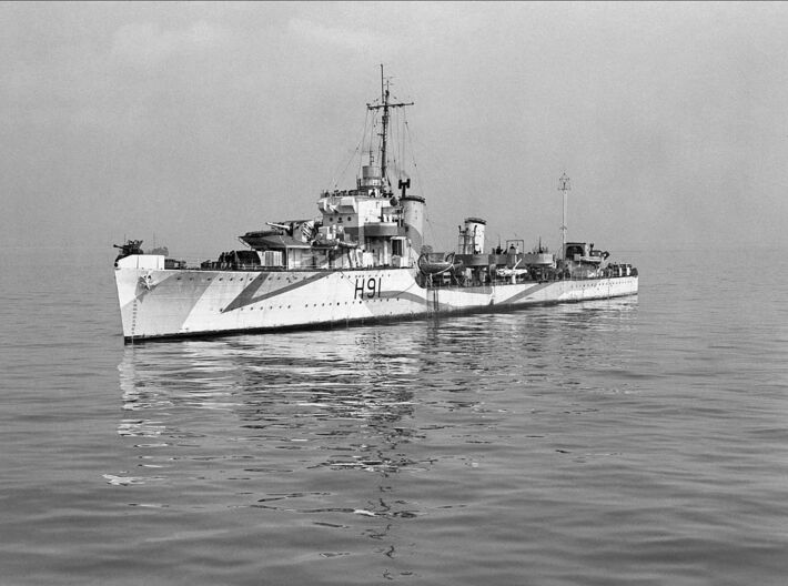 Nameplate HMS Bulldog 3d printed B-class destroyer HMS Bulldog.