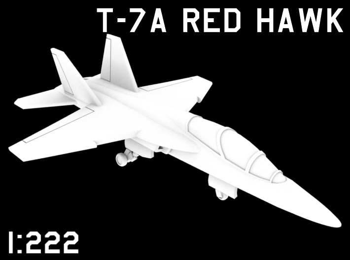 1:222 Scale T-7A Red Hawk (Clean, Deployed) 3d printed