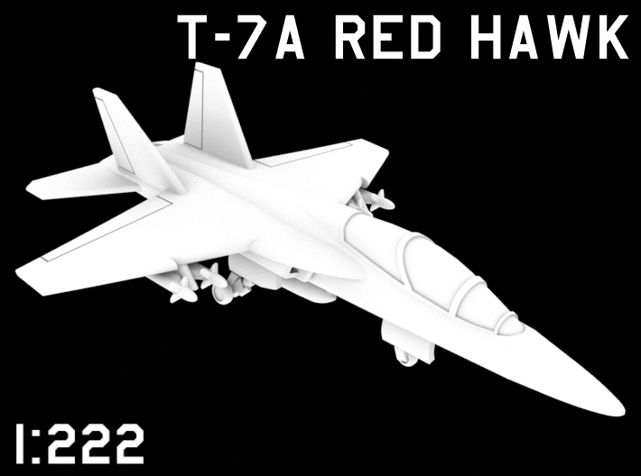 1:222 Scale T-7A Red Hawk (Loaded, Deployed) 3d printed