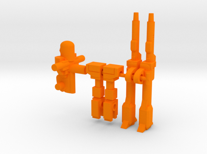 Nut and Bolt RoGunners 3d printed Orange Parts