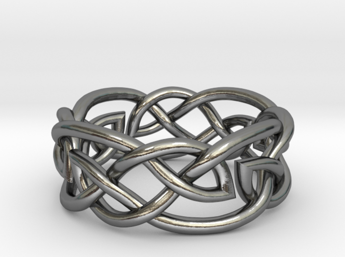 Size 3.5 Double Leaf Ring 3d printed