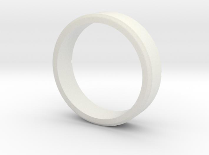 Modern Round Ring 3d printed