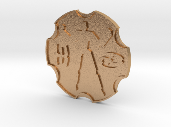 Berix's Map Coin 3d printed