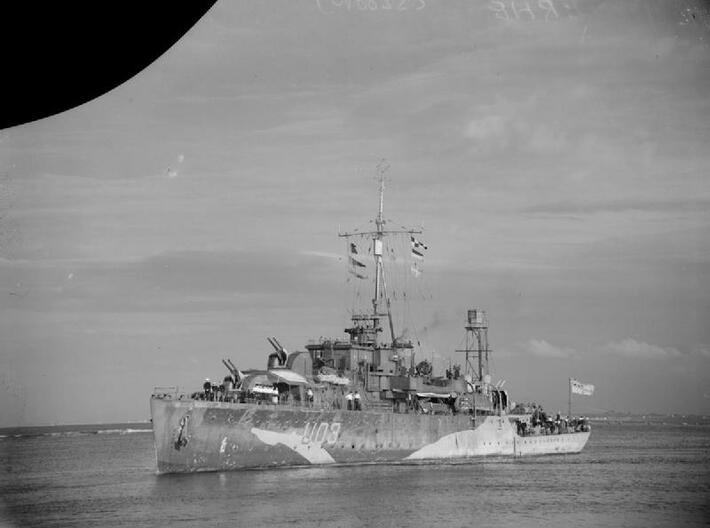 Nameplate HMS Wessex 3d printed Black Swan-class sloop HMS Wessex, ex-HMS Erne.