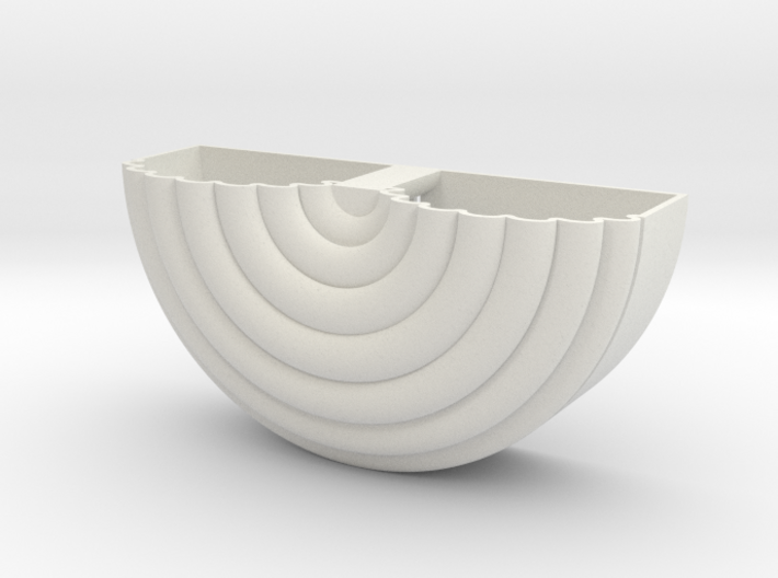 Coiled_wall_planter 3d printed