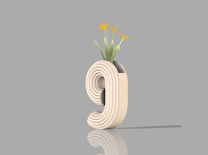 Letter planter "g" 3d printed 