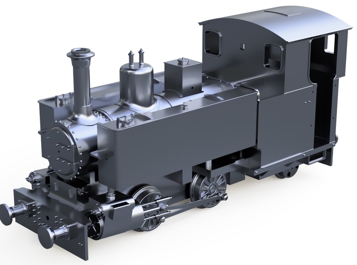 009 Tom Rolt - Talyllyn Railway No 7 3d printed Rendered with Bachmann ‘Percy’ chassis.