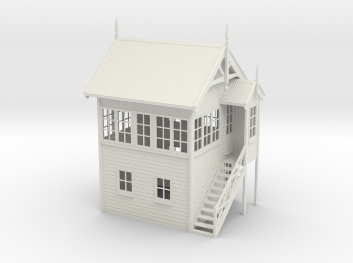 VR Signal Box #1 [Right Stairs] 1:48 Scale 3d printed