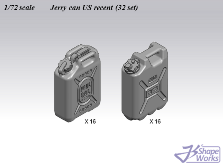 1/72 Jerry can US recent (32 set) 3d printed 
