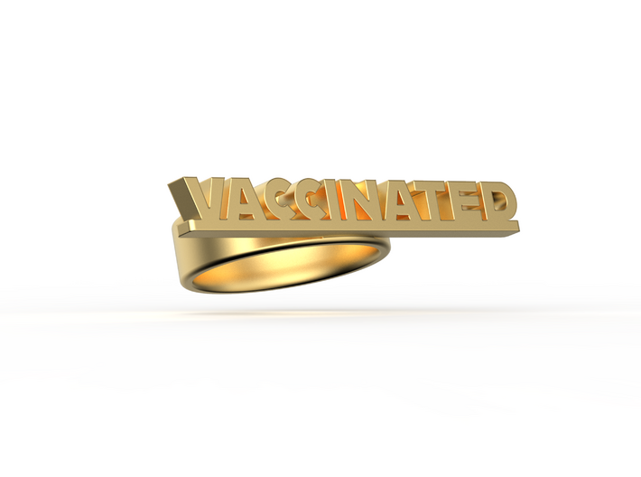VACCINATED Ring 3d printed 