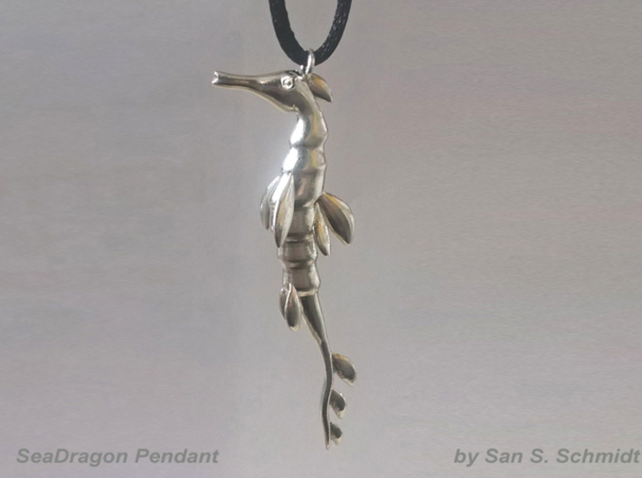 SeaDragon Pendant middle 3d printed 