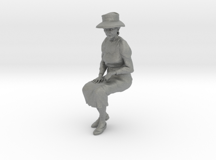 ReSizable Mz M sitting on bench 3d printed