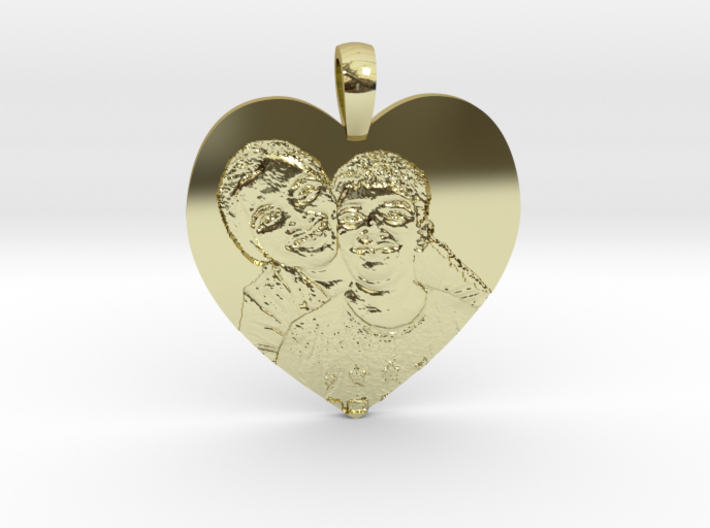 Rugged Picture Engraved Pendant 13718 3d printed