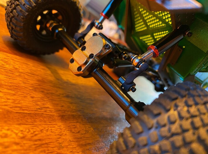 SCX24 - Shock Travel Extension REAR 3d printed 