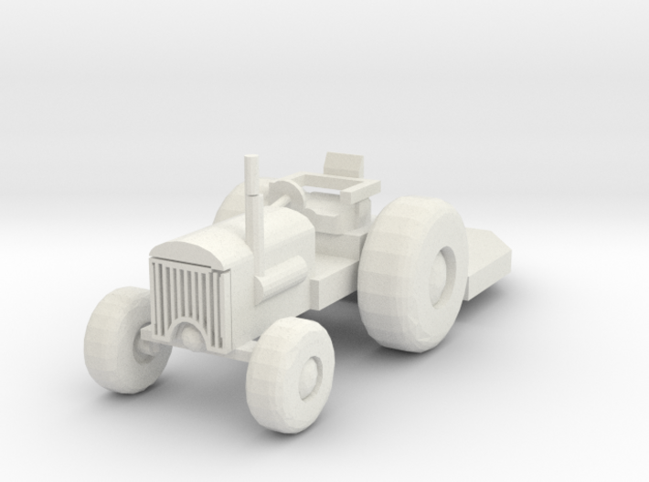 HO Scale Tractor with Bushhog 3d printed This is a render not a picture