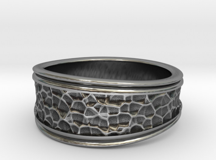 Skyrim Silver Ring - Thick Version 3d printed