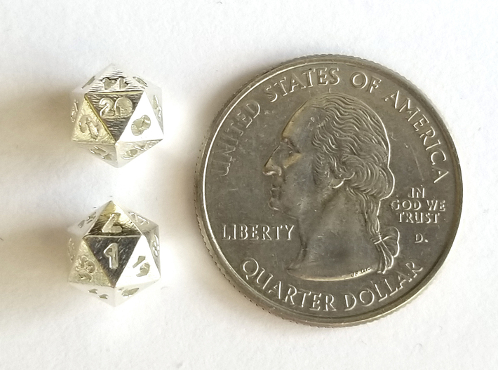 D20 Balanced - Tiny Dice (Pair of D20s) 3d printed 
