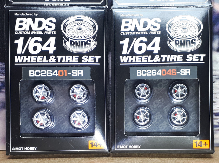 1/64 brakes for BNDS plastic wheels 10+10 sets 3d printed 