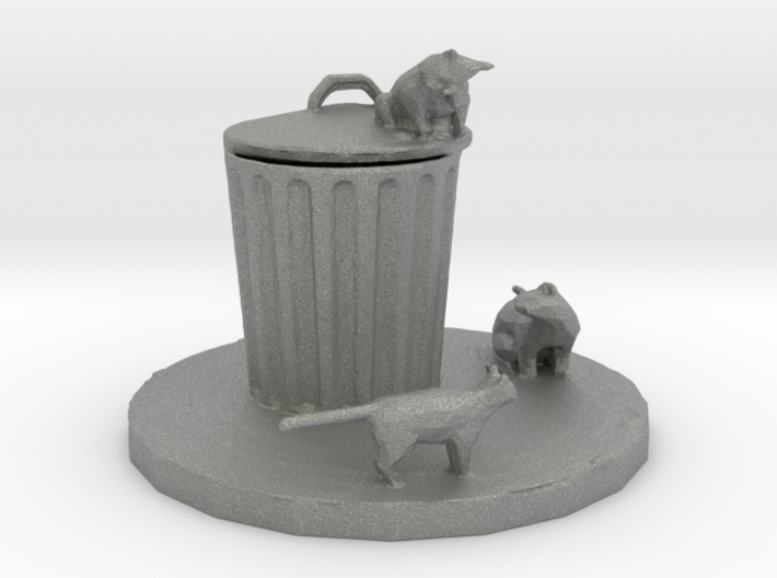 HO Scale Cat Trouble 3d printed This is a render not a picture