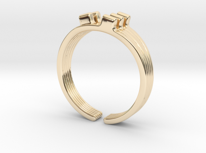 Stack [open and sizable ring] 3d printed