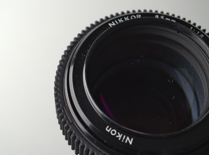 Focus Gear for Nikkor 85mm f/1.8 - PART A 3d printed