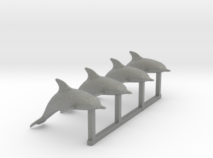 HO Scale Dolphins 3d printed This is a render not a picture