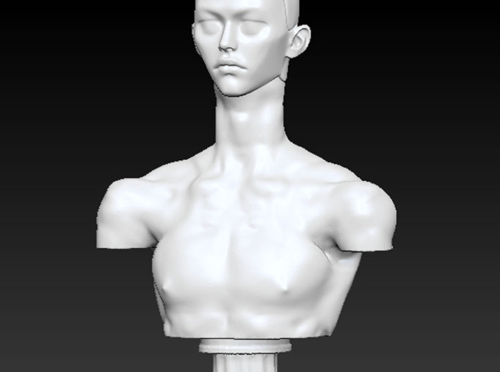 manikin- chest stand-boy girl 3d printed For displaying boy chest manikins