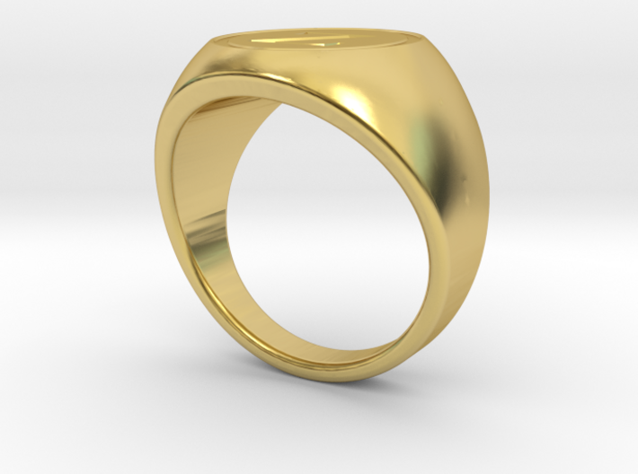 Classic Signet Ring - Letter Z (ALL SIZES) 3d printed 