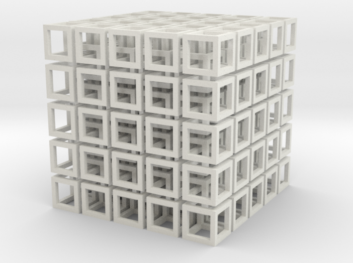 Cube Network Small 3d printed
