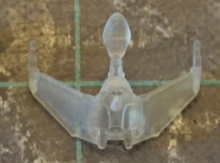 Klingon BOP (TMP-TNG) 1/4800 Attack Wing x2 3d printed Smooth Fine Detail Plastic, picture by dohill92.