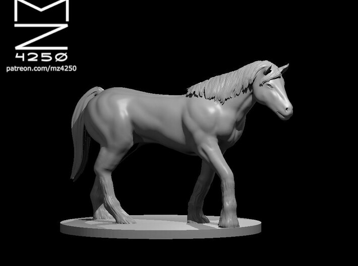 Draft Horse Updated 3d printed
