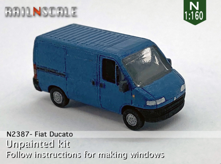 Fiat Ducato (N 1:160) 3d printed